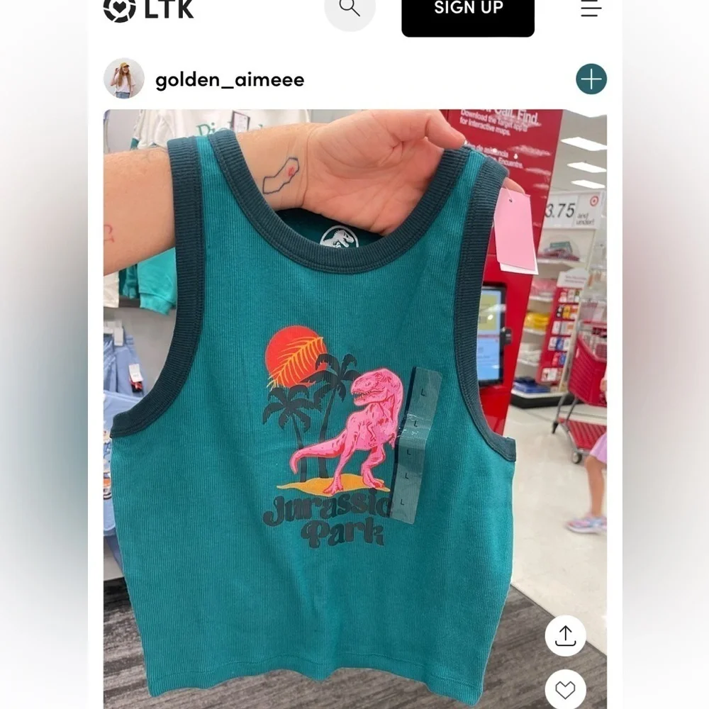Jurassic Park Women's Graphic Tank
Top Green new - Picture 2 of 5